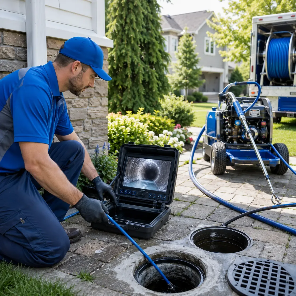 Outdoor drain cleaning professionals serving Keenes, IL